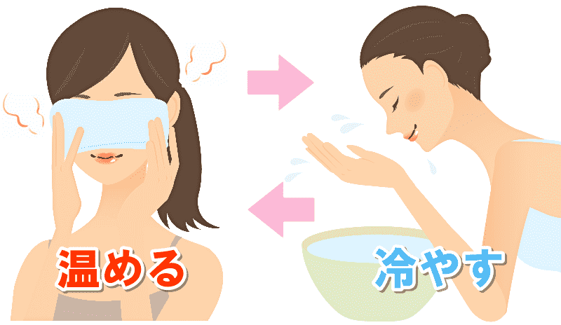 蒸しタオル 洗顔